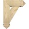 Ekena Millwork Traditional Arts and Crafts Rough Sawn Bracket w/ Offset Brace, Douglas Fir, 6"W x 14"D x 18"H BKT0604X14X18TRA03RDF - alternate 3